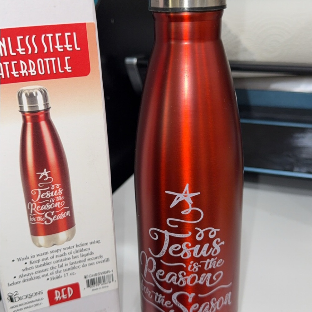 Red Stainless Steel Water Bottle